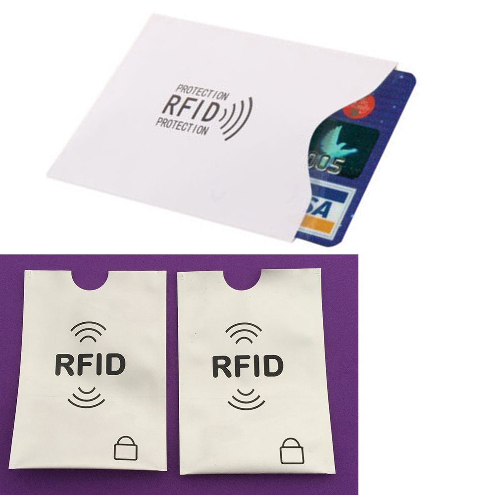 5 Pcs RFID blocking Non-Contact Debit Card Protective Sleeve Anti-Theft Credit Card Protector Protector Aluminum Foil Sleeve