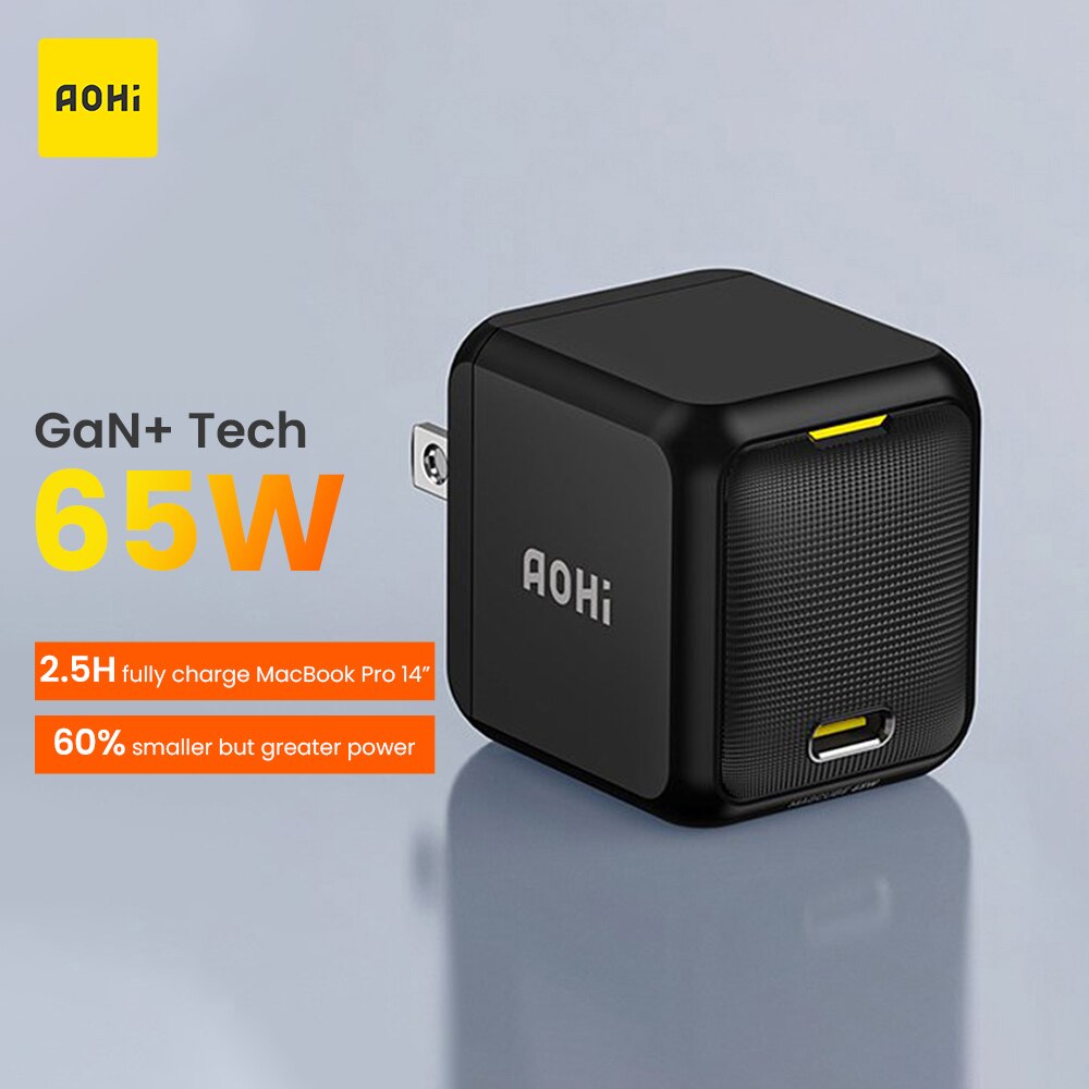 Aohi Magcube 65W Gan + Lader Usb C Lader Type C Snel Opladen Quick Charge 4.0 3.0 Pd Charger voor Iphone 13 12 Samsung Laptop