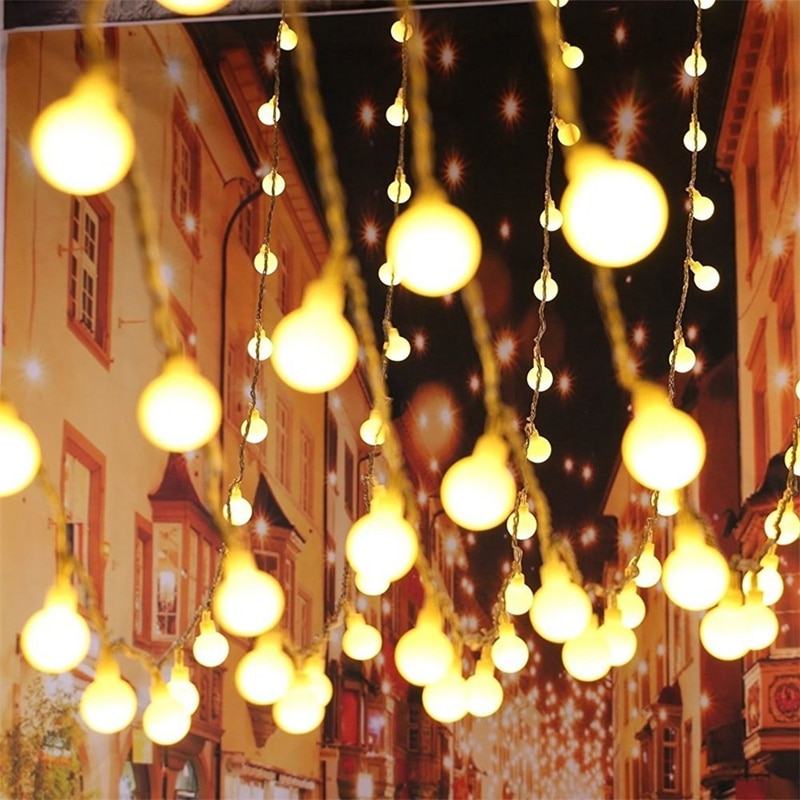 Guirlande Lumineuse Noël 3m - 30 LED Blanc Chaud, Pommes De Pin, Baies Rouges - Alimentation Sur Piles