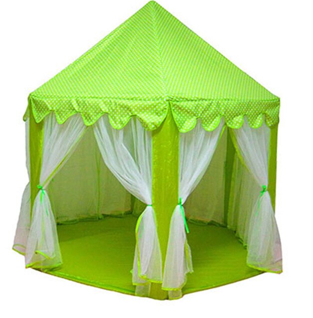 Draagbare Kids Play Tent Jongen Meisje Prinses Kasteel Indoor Outdoor Baby Huis Opvouwbare Tent Speelgoed Voor Kinderen Verjaardagscadeautjes: 01