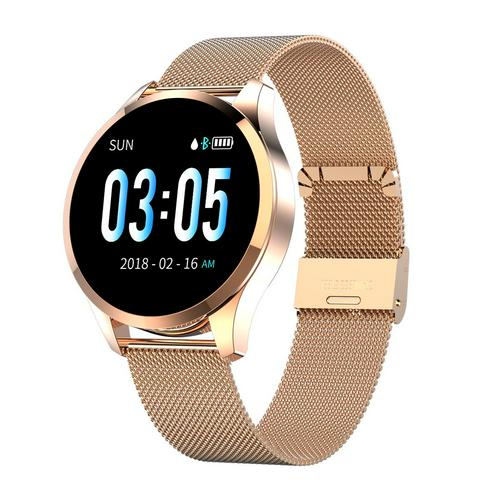 IP67 Waterdicht Smart Horloge Hartslag Bloeddruk Hr Sensor Sport Fitness Tracker Mannen Smart Armband Voor Iphone Android: steel gold