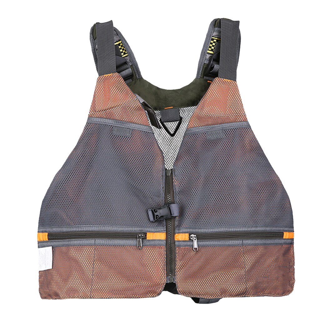 Sac à dos léger de gilet de pêche à la mouche d'ajustement universel avec des compartiments de stockage de mouche gilets réglables de pêche d'épaule