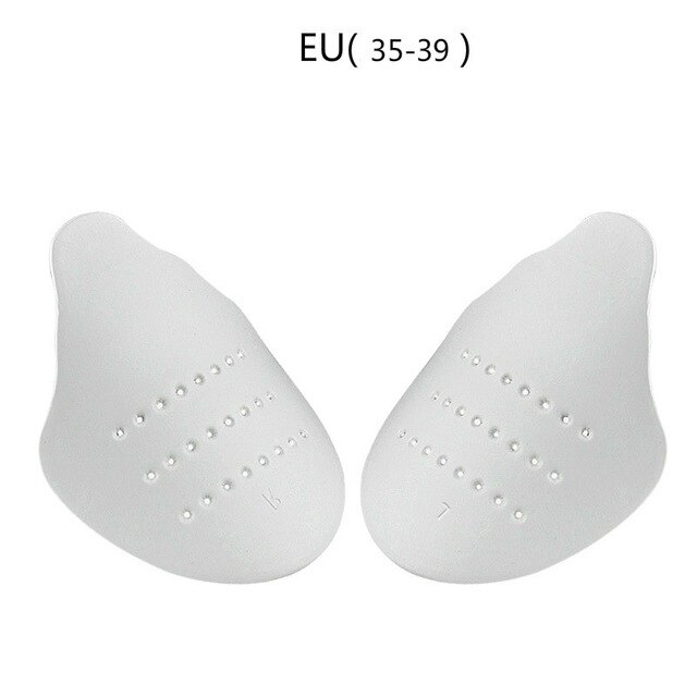 Demine Anti pli boucliers baskets protecteur pour chaussures Anti-rides embout Support chaussure civière expanseur chaussures de sport bouclier: White S size
