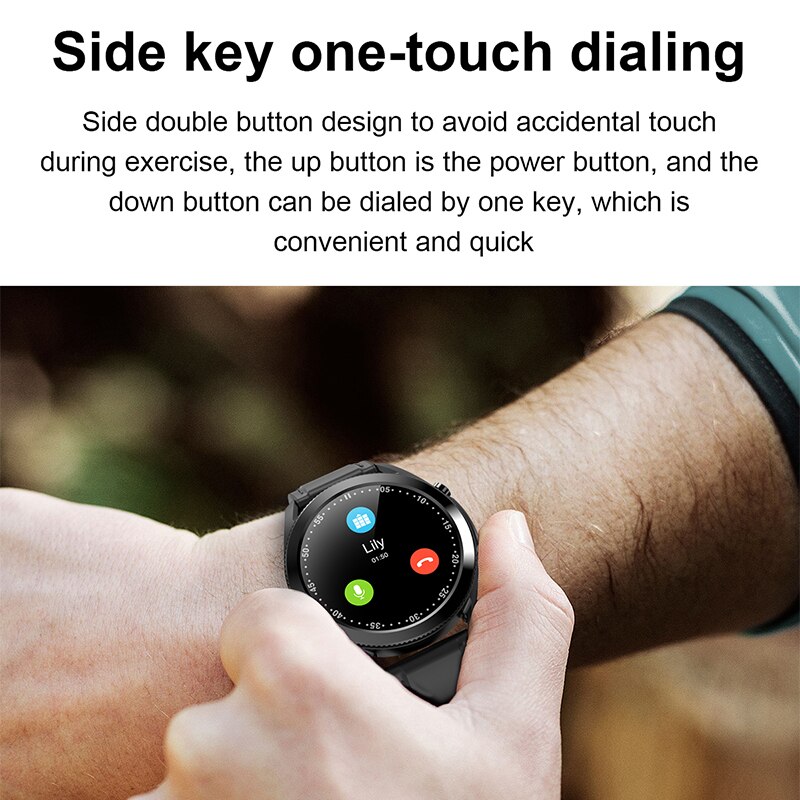 G33 Smartwatch Men Bluetooth Call Round Touch Heart Rate Blood Pressure Fitness Tracker for Android iOS