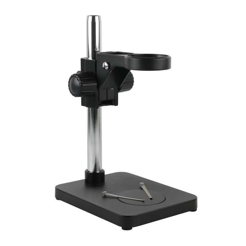 Professionelle Stereo Microscopio Stehen Tragbare binokular Trinocular Mikroskop Bühne Tisch Halfter Halterung: Schwarz