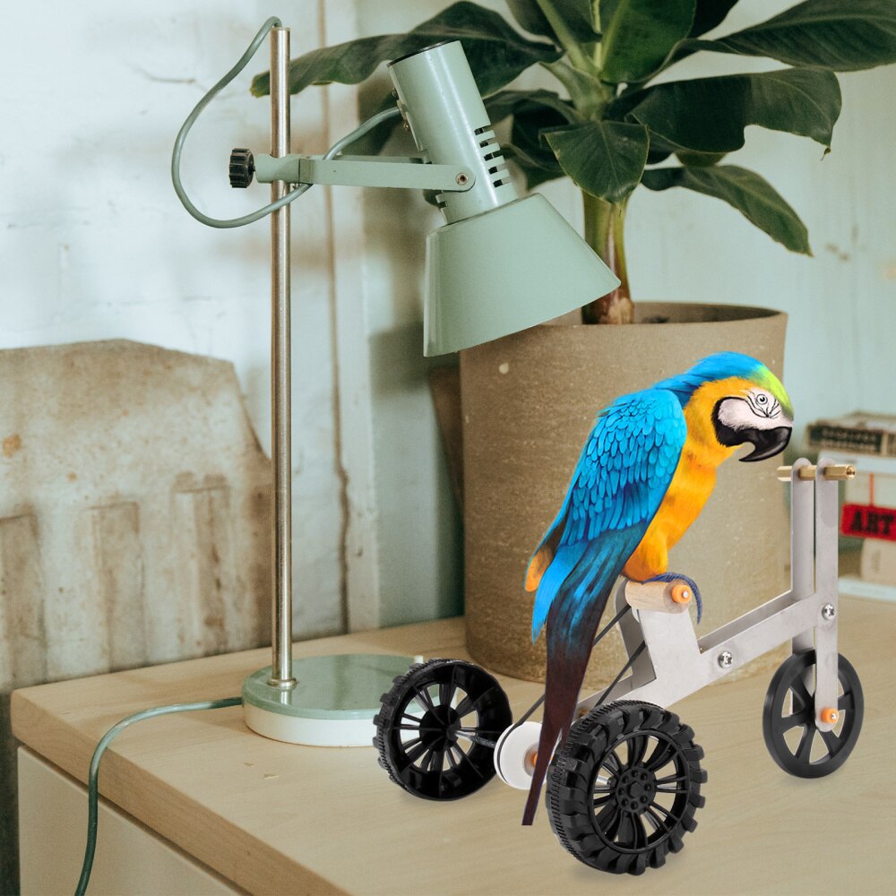 1Pc Papegaai Training Fiets Praktische Papegaai Benodigdheden Creatieve Papegaai Fiets Speelgoed Papegaai Speelgoed Voor Thuis Vogel