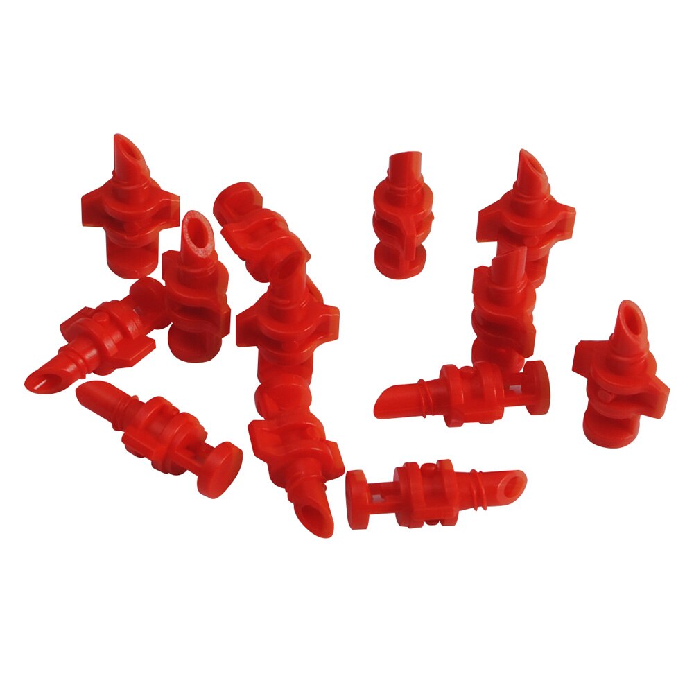 50Pcs Outdoor Garden Plastic 360 Graden Breking Duurzaam Industrie Waternevel Gazon Irrigatiesysteem Hydrocultuur Vernevelingsinstallaties Nozzle