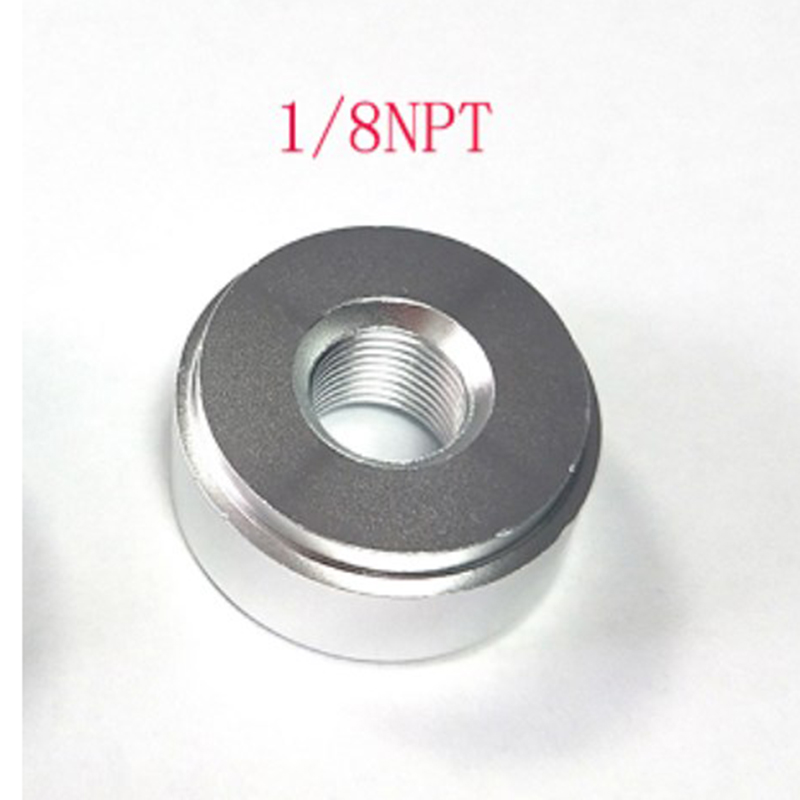 1/4NPT 1/2NPT 3/8NPT 1/8NPT 3/4NPT M16X1.5 M18X1.5 Female Aluminium Weld Nut Fitting Weld Round Bung: GRAY