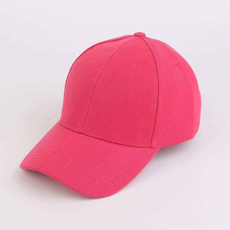Koreanischen Männer und Frauen Paare Licht Bord Einfarbig Baseball Kappe Sport Kollektiven Hütte Gewohnheit Gestickte Kappe Reise Hüte: Rose