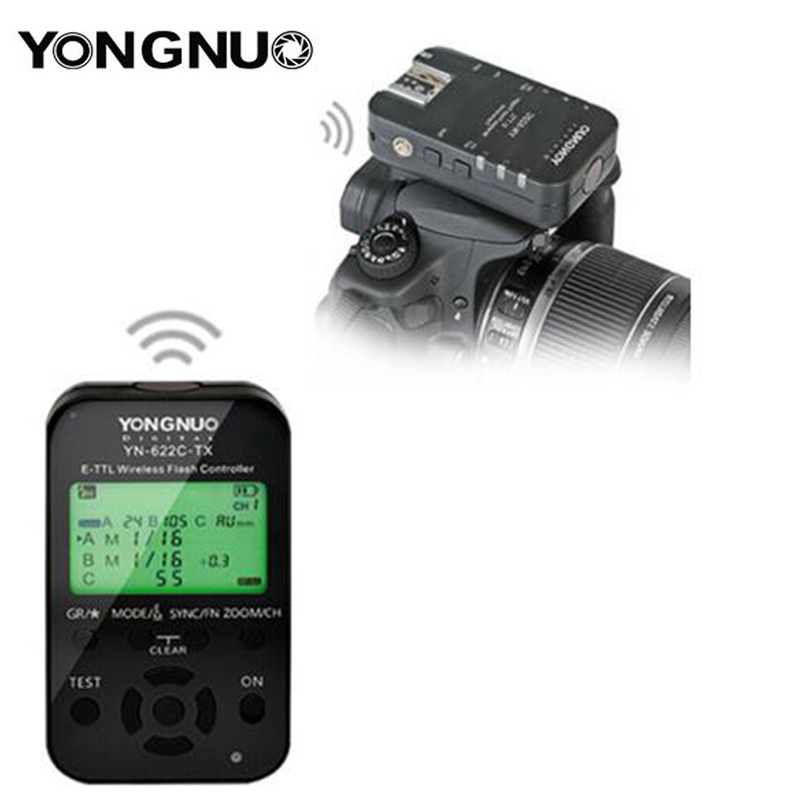 Yongnuo YN-622C-TX YN622C-TX LCD Wireless e-TTL Flash Controller 1/8000s Flash Trigger Transmitter for Canon DSLR Cameras