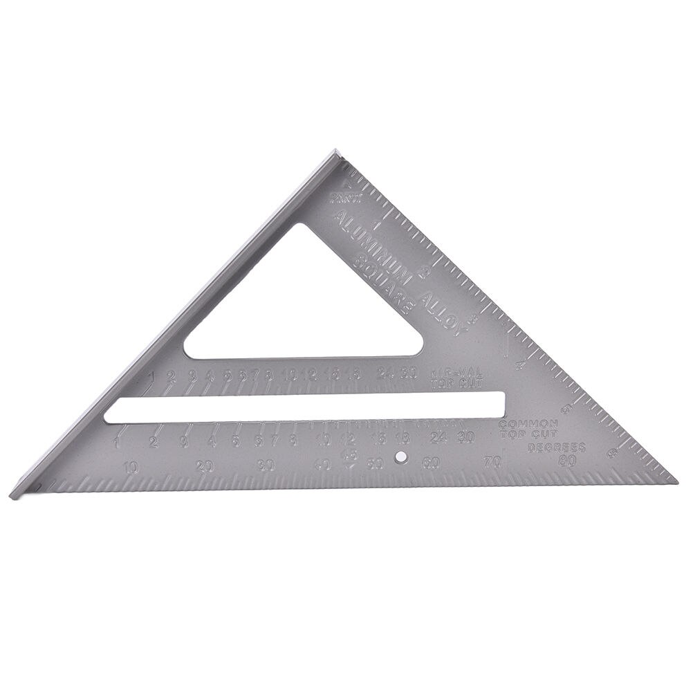 7" 180mm 1PCS 45 Degrees Triangle Ruler Measuring Tool Aluminum Alloy Square Angle Ruler Woodworking 7"/180mm Protractor