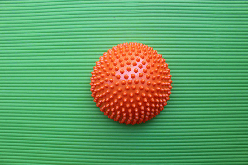 Pelota de balanceo para gimnasio, Pilates, deporte, Fitness, ejercicios de Fitball de PVC, recién inflable, bolas de Yoga de media esfera: Naranja