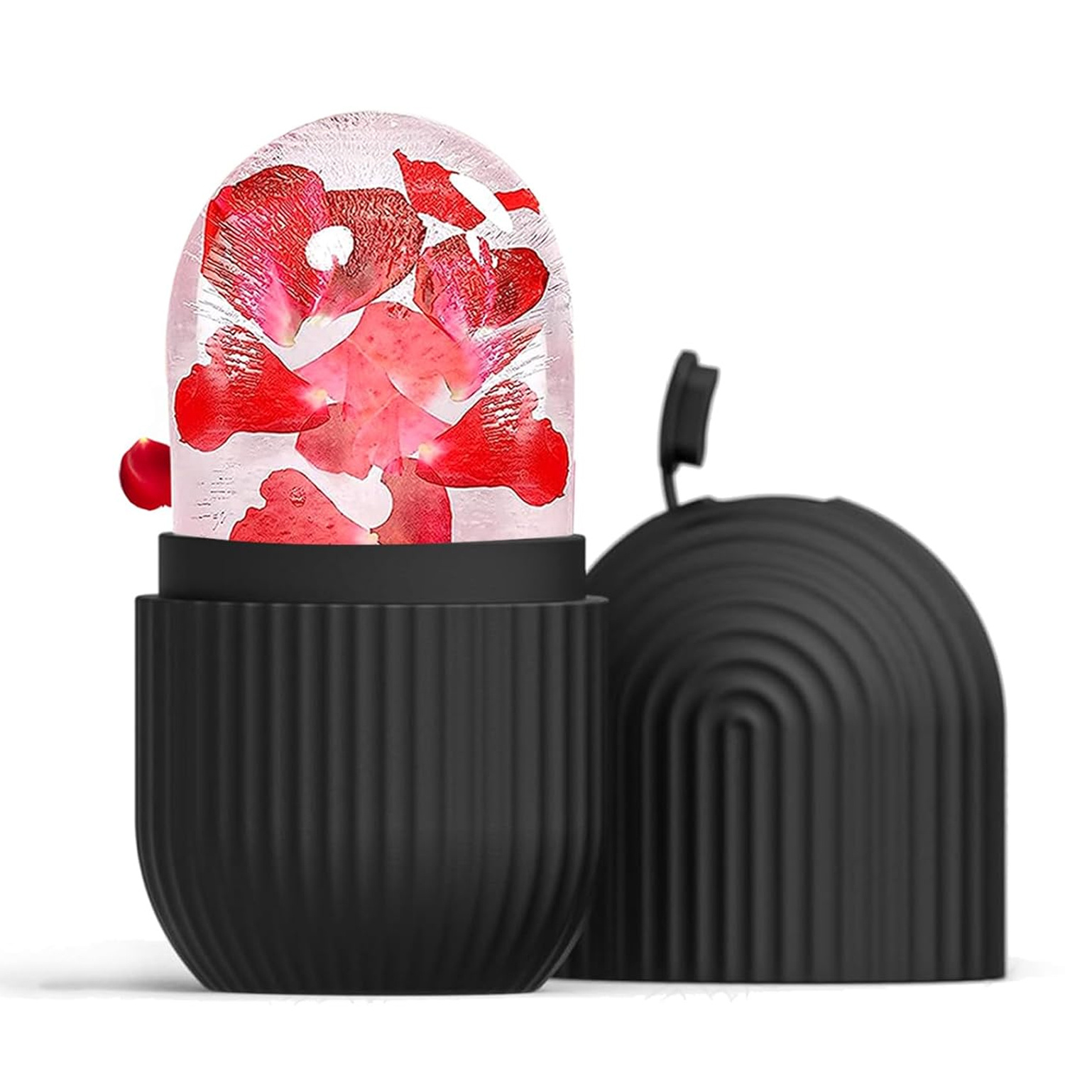 Silicone Ice Mold For Face Beauty Facial Ice Cube Mold Ice Roller For Face And Eye Icing Gua Sha Face Massage Skin Care Tool: wine red