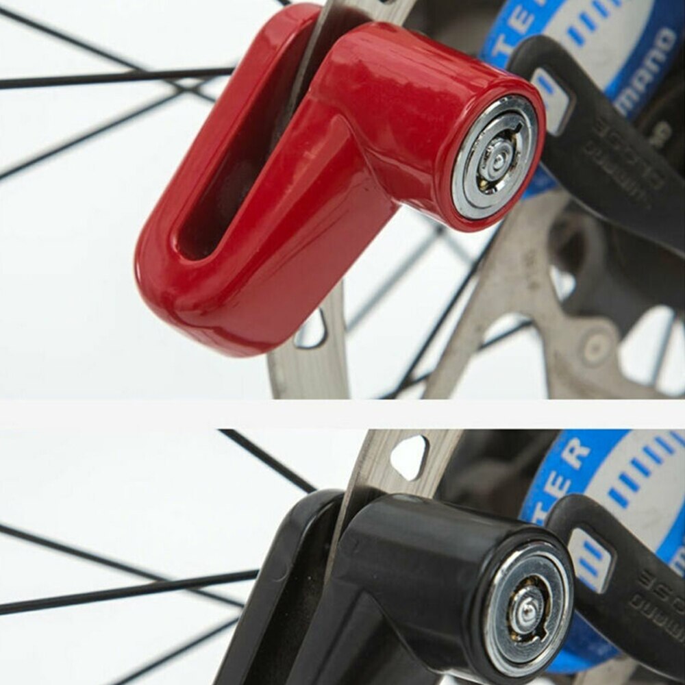 Tyverisikring el-scooter hjul skivebremser lås med stålwire cykel cykel mountainbike skive lås