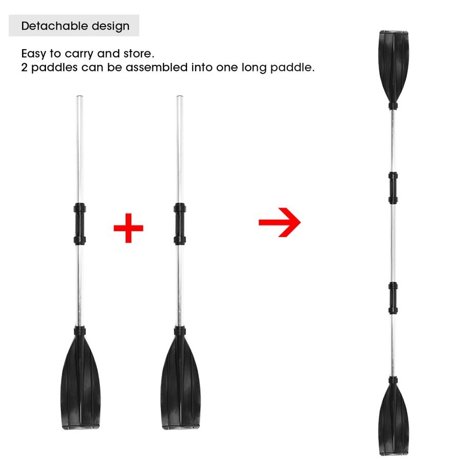 210 Cm/82.7in Afneembare Drijven Roeispanen Aluminium Peddels Dual End Draagbare Voor Boot Kajak Vlot Kano