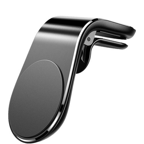 Fgclsy magnético suporte do telefone carro universal 360 metal ventilação de ar magnético titular no carro gps montar titular para iphone huawei: Black