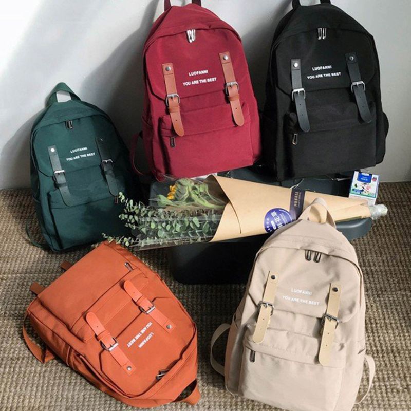 Anti-theft Rucksack Canvas Backpack School Bag Casual College Daypack