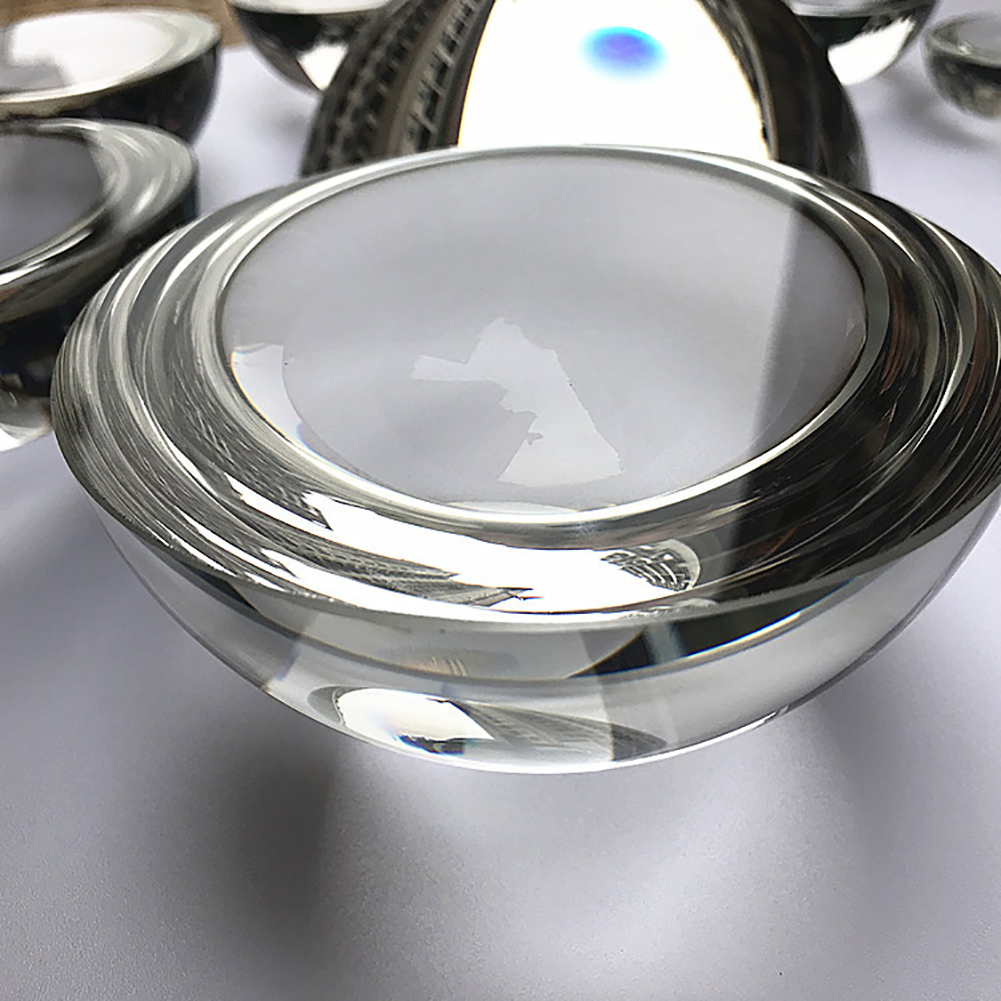 Demi-sphère acrylique, demi-cercle Transparent, boule solide