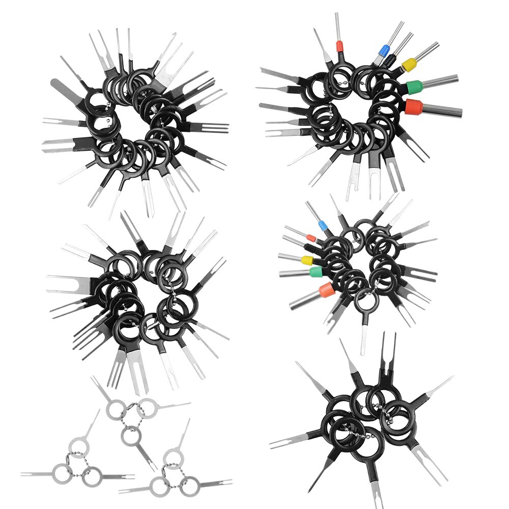 Auto Terminal Verwijderen Kit 91Pcs Bedrading Crimp Connector Pin Extractor Puller Terminal Ejector Plug Reparatie Pin Tool