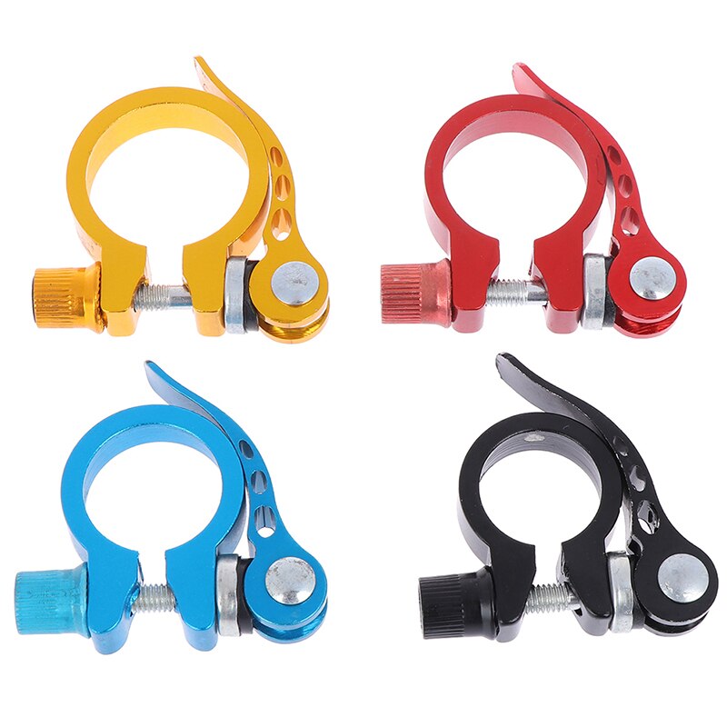 NEUE 25,4-34,9mm Aluminium Bike Fahrrad Sattelstütze Clamp Quick Release Sitz Post