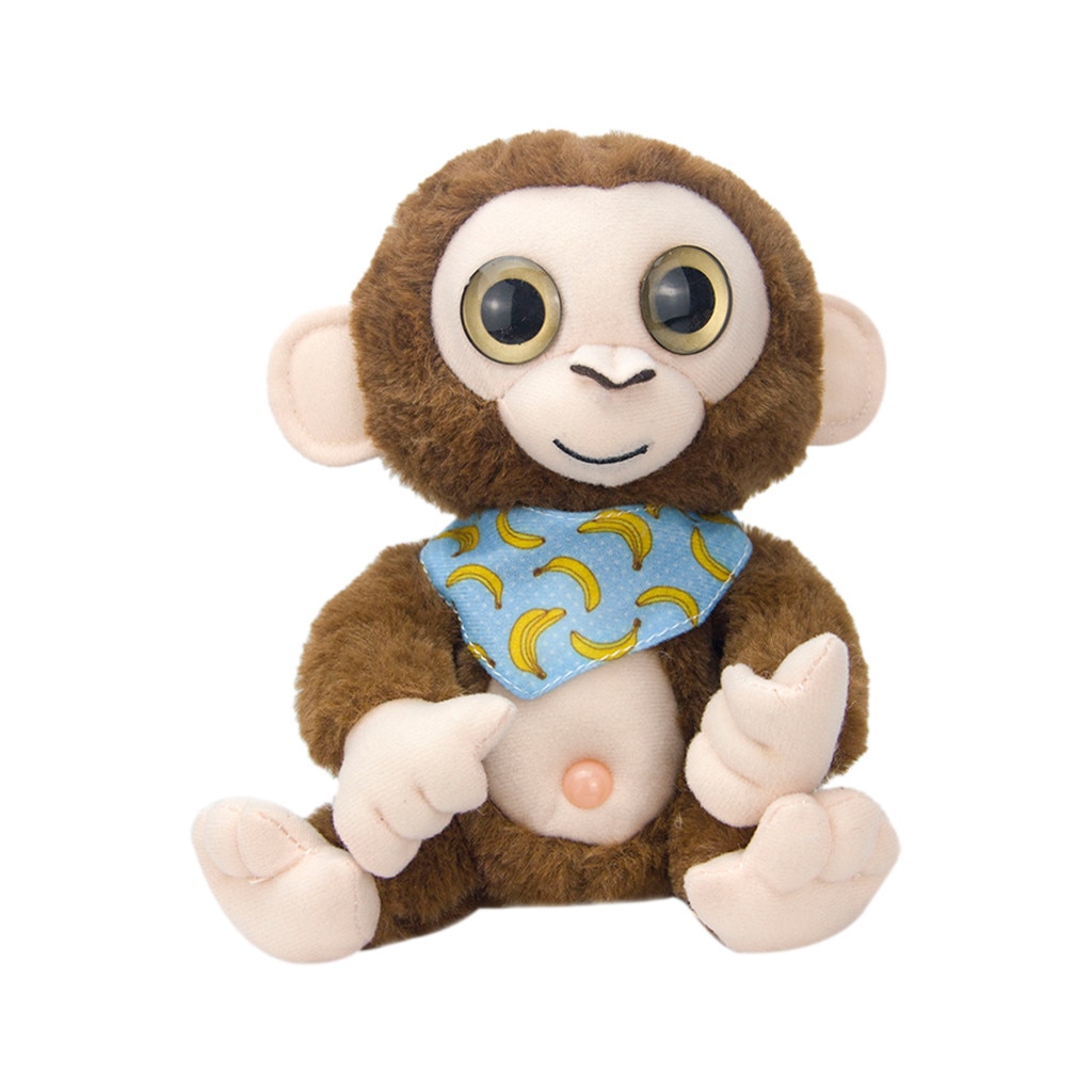 Interesting toys Cute Mimicry Pet Talking Monkey Repeats What You Say Electronic Plush Toy Birthday Cushion #: B