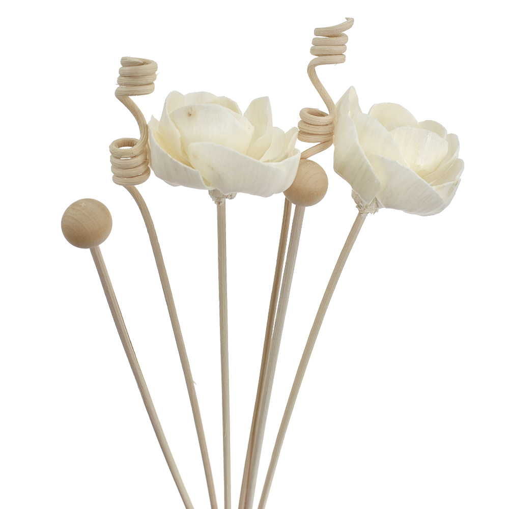 6 stk. /8 stk. /9 stk. kunstige blomster rattan rør duft aroma diffuser refill stick gør-det-selv blomster