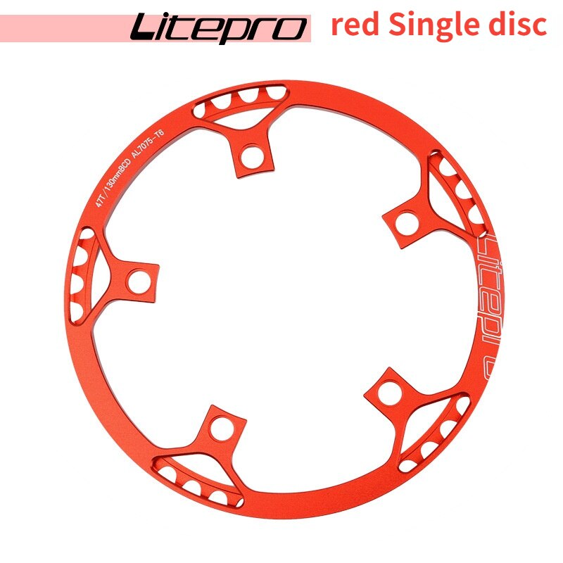 Litepro Mtb Crankset Folding Bicycle Tooth Disc LP Disc 45 47 53t 56t 58t Disc Square Hole Crank Bmx Bike Parts Four Colors