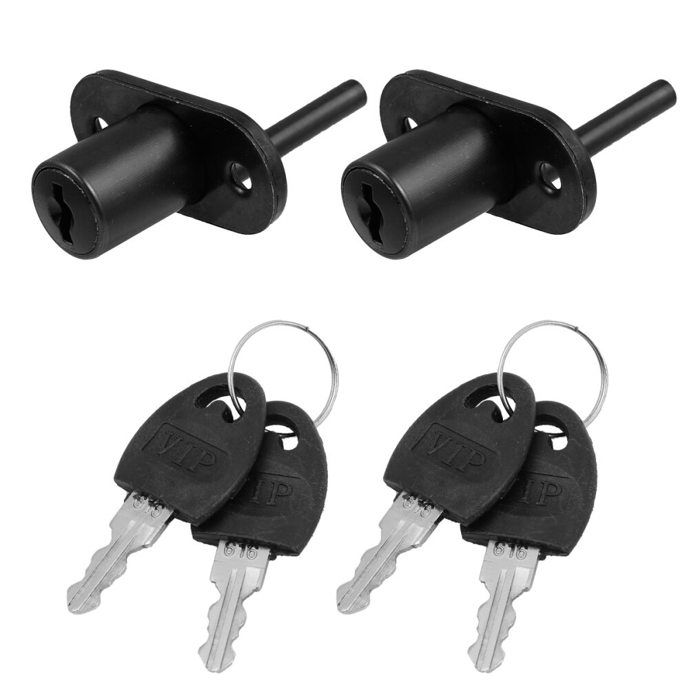 2 Pcs Office Desk Lock Central Lock Office Furniture Drawer Lock Cabinet Locker
