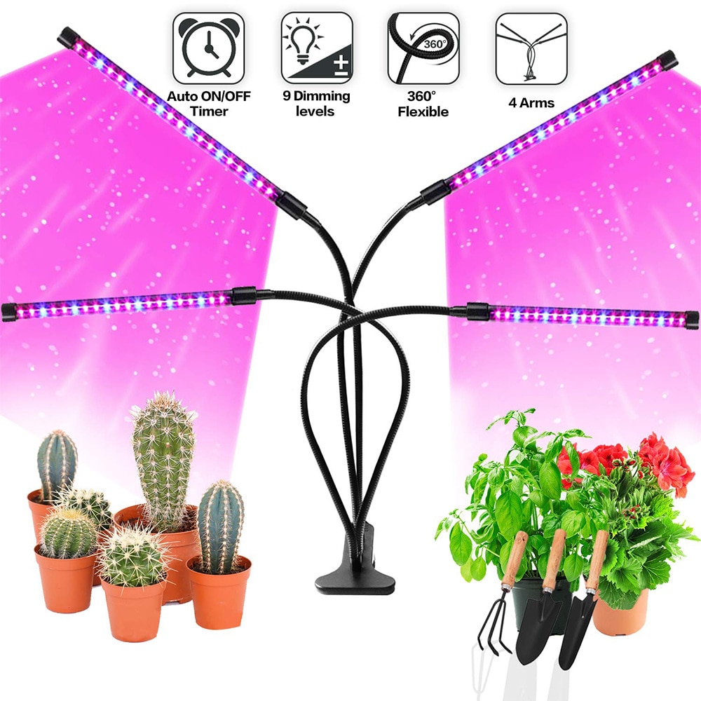 Fuldspektret ledet vækstlys  dc 5v 10w 20w 30w 40w clip-on usb drevet dæmpbar phyto lampe plante vækstlys til indendørs blomst
