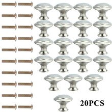 DIY Door Knob Silver Wardrobe Bathroom door Sliding door 20x Cabinet Drawer