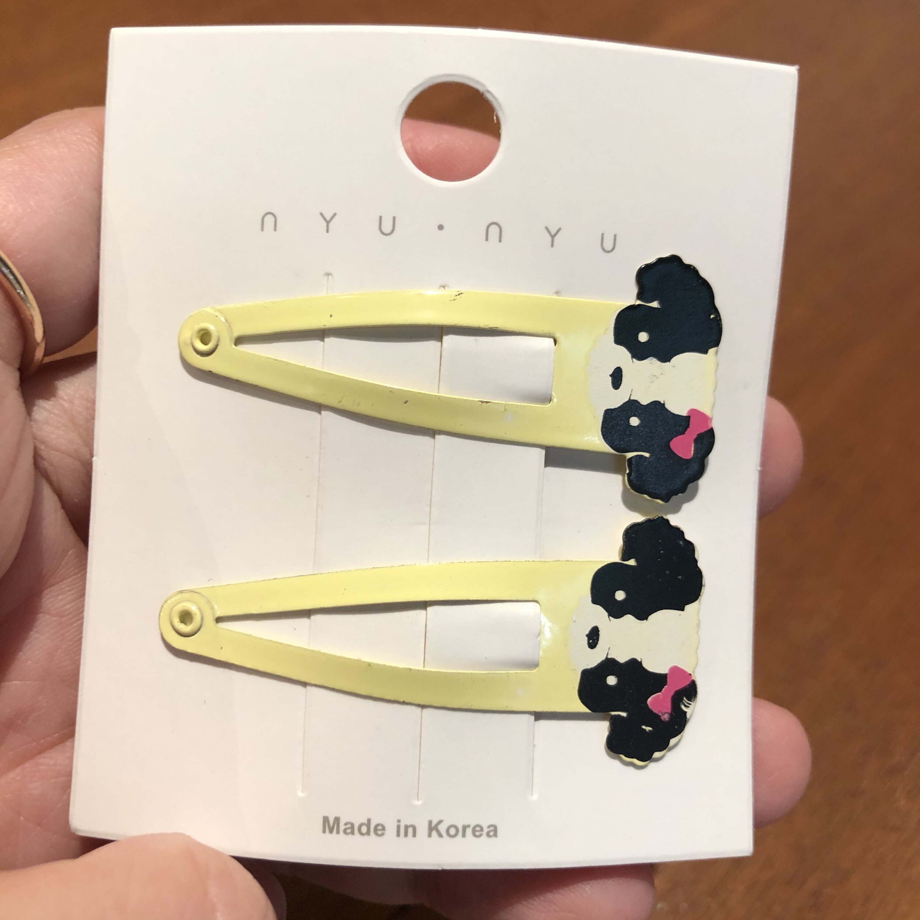 2 Teile/satz Obst Lebensmittel Kopf Tragen Metall Haar Stifte Erdbeere Wassermelone Pilz Ananas Haar Clips Mädchen BB Haar Zubehör: Rosa