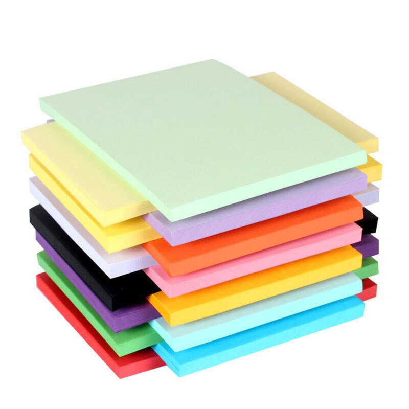 100 arkkia värillistä  a4 kopiopaperia 80g moniväristä päällystämätöntä paperia 12 väriä valittavana