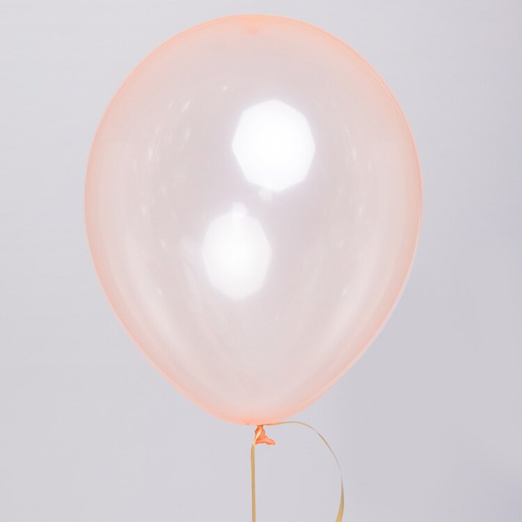 Globos de látex transparentes de colores, globos de burbujas de cristal de 10 pulgadas, decoración para de cumpleaños, boda, verano, 20 unids/lote: orange