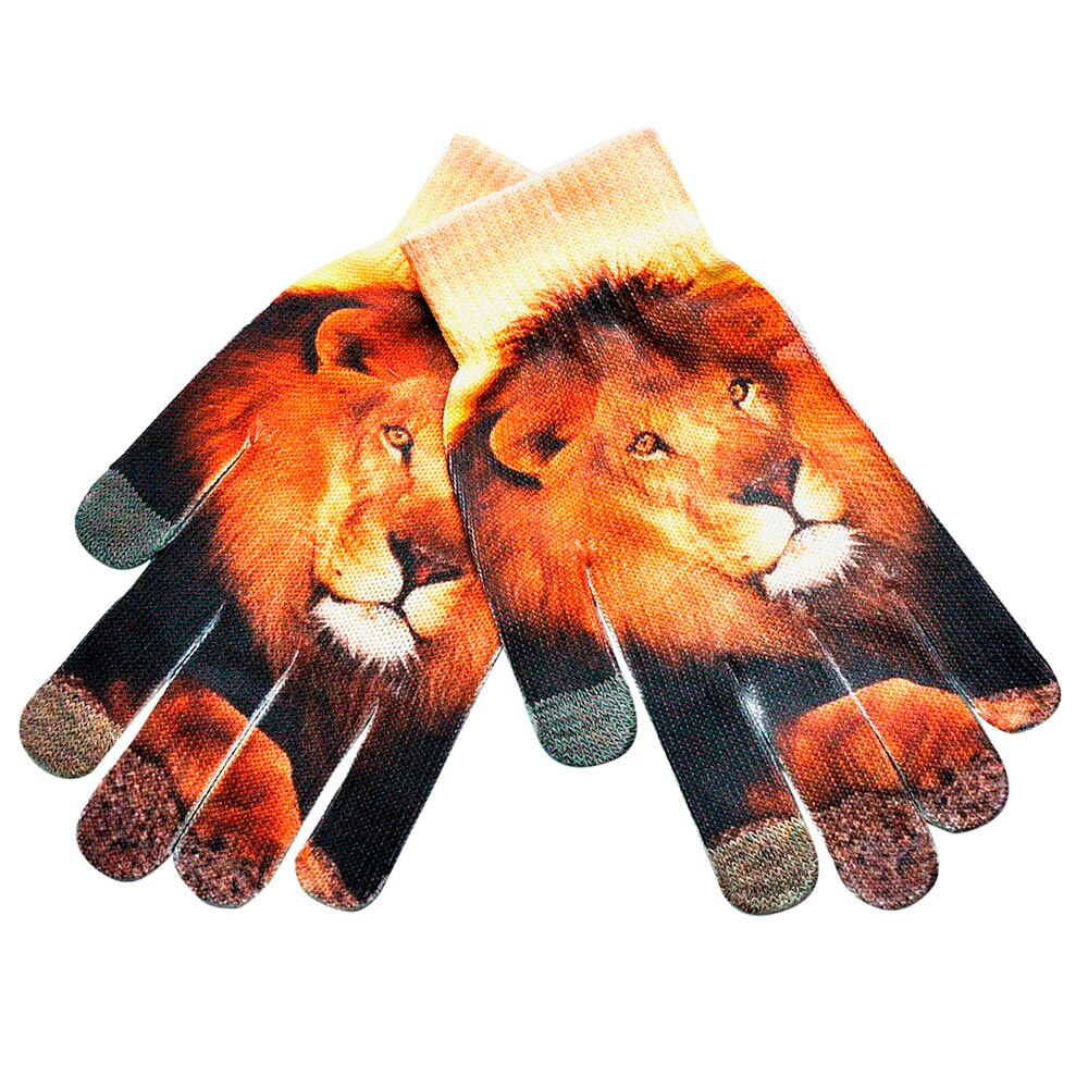 3D Kat Print Gebreide Mannen Vrouwen Handschoenen Winter Warm Telefoon Scherm Kitty Harajuku Dames Wanten Варежки Женские Зимние Guantes: E