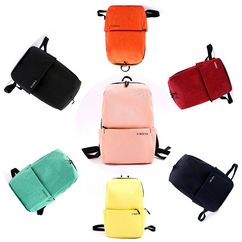 Mini backpack bag original 10/15L outdoor colorful sports chest bags travel backpack large capacity College ins bag neutral