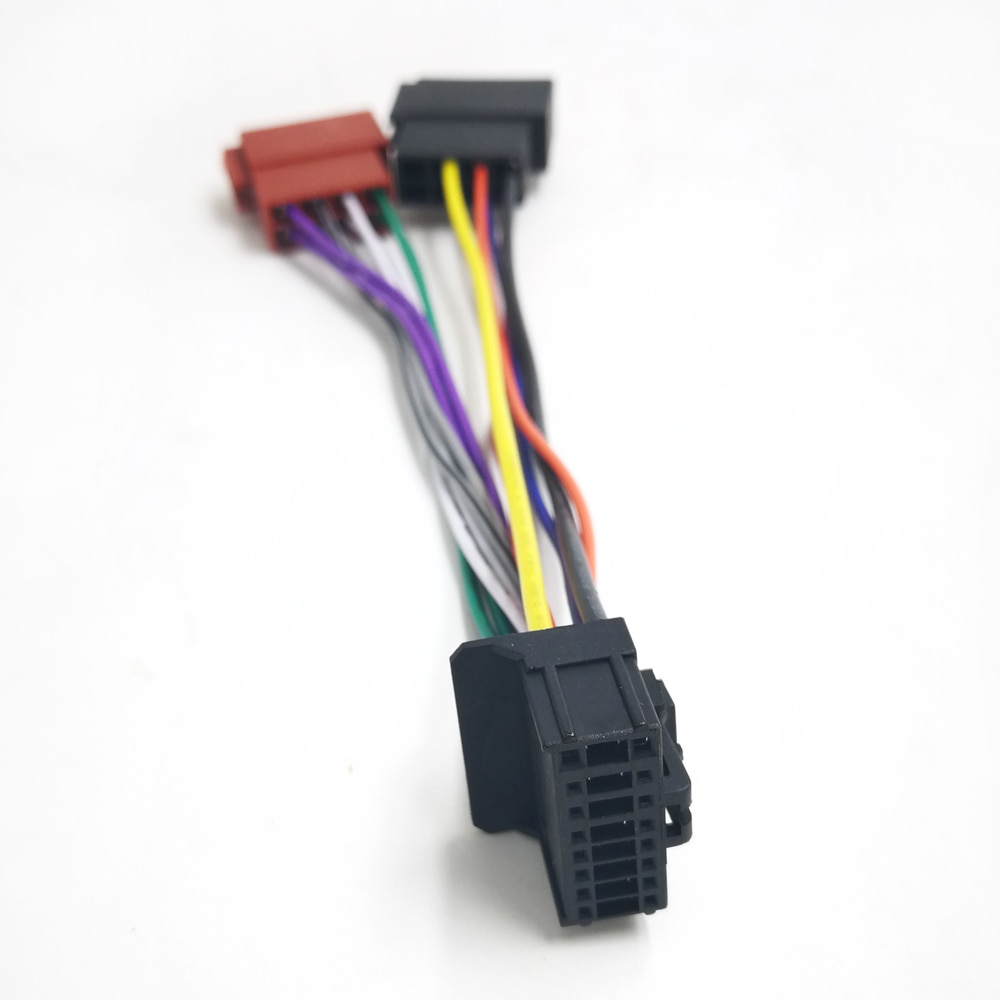 Biurlink 16Pin Auto Radio Stereo Kabelboom Kabel ISO Connector voor Alpine JVC ISO Connector