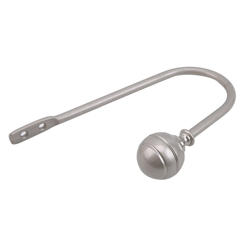 Curtain Wall Hook Base Round U-shaped Hooks Modern Window Hardware Accessories Curtainfashion Simple Style Home Decoration: sliver