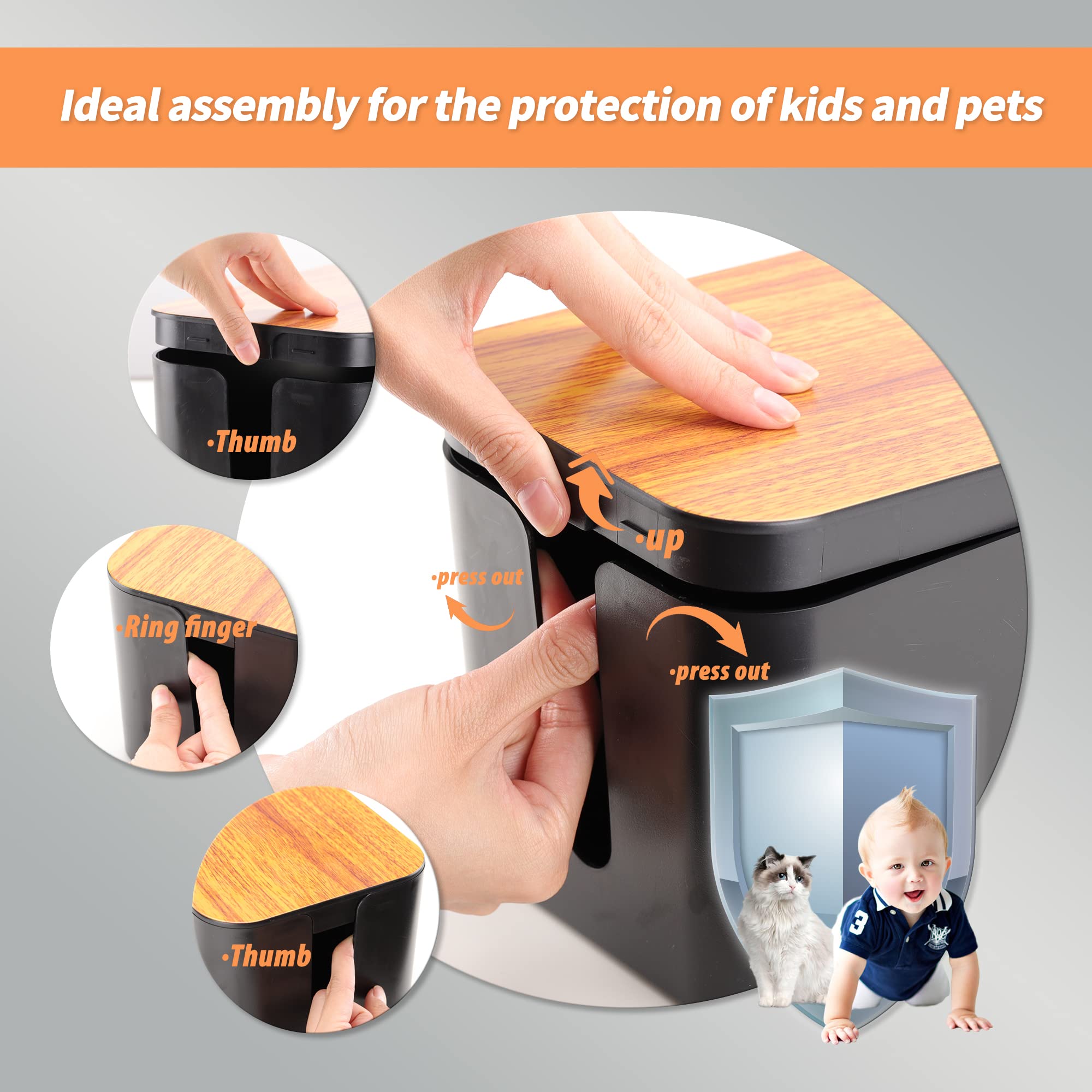 Caja de gestión de cables, kit de gestión de cables para regleta para ocultar cables, cajas organizadoras de cables, para el hogar y la oficina