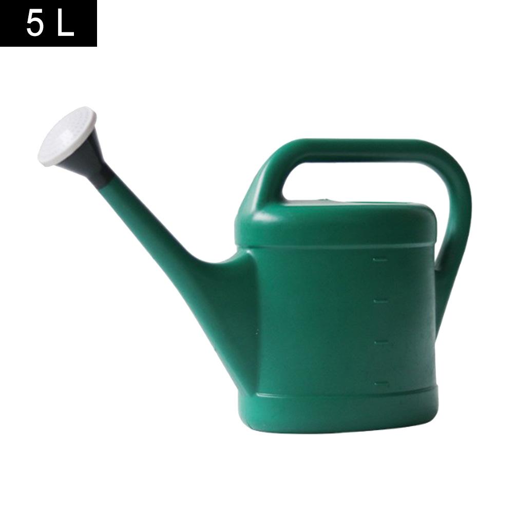 Gardening Watering Can Plastic 3L/5L Capacity with Long Nozzle Watering Can for Balcony Vegetable Planting Flower Sprinkling: 5L