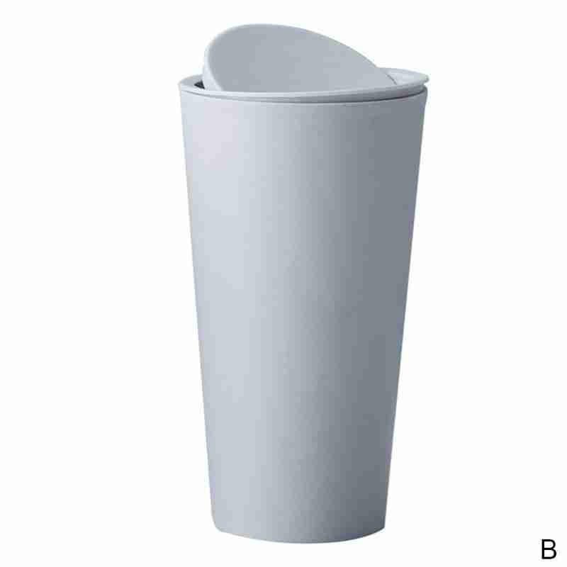 Round Car Trash Can Flip Car Trash Box Car Door Trash Bucket Holder Can Supplies Car Storage Cup Water J6U4: Blue