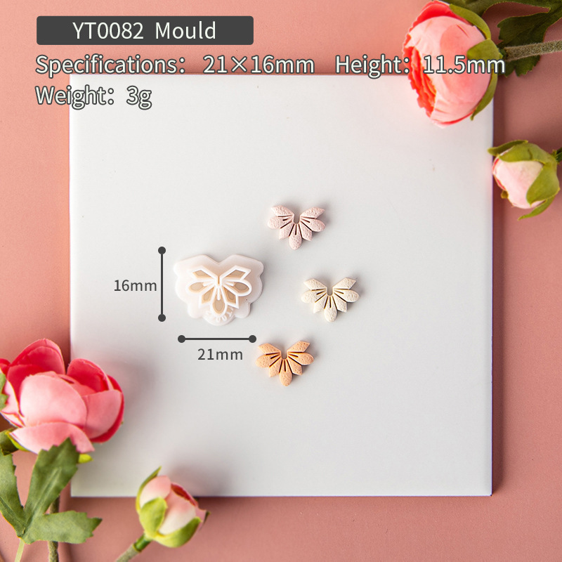 Cortador de arcilla polimérica Vintage, cortadores de arcilla de flores en relieve bohemio de loto para broches, joyería, pendientes, herramientas de fabricación DIY: Grey