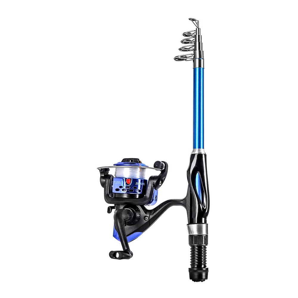 Kids Fishing Rod and Reel Combo Full Kit 1.3M/1.5M /1.7MTelescopic Fishing Pole Fishing Gear Spinning Reel for Beginner Youth