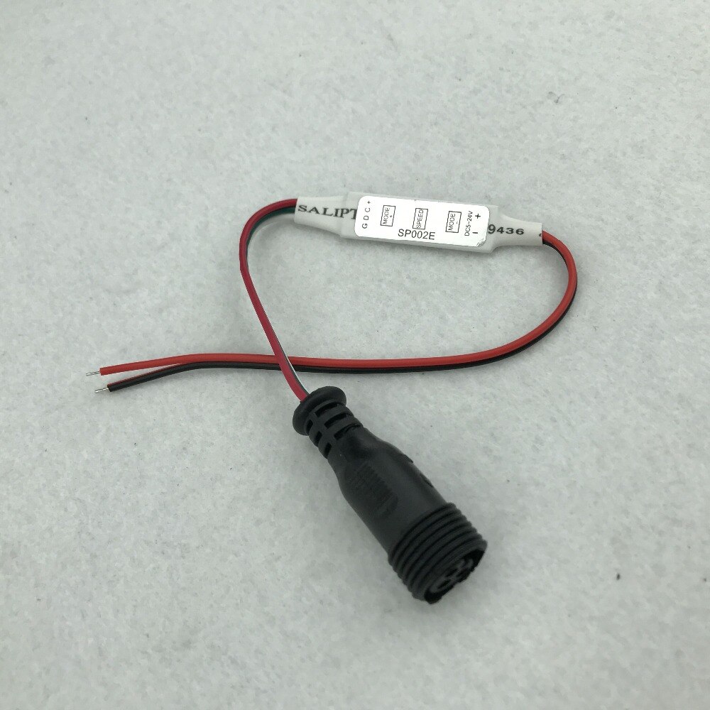 SP002E;LED pixel controller with 13.5mm female 3 core connector output;DC5-24V input;supports WS2811/WS2812/UCS1903/TM1804 etc