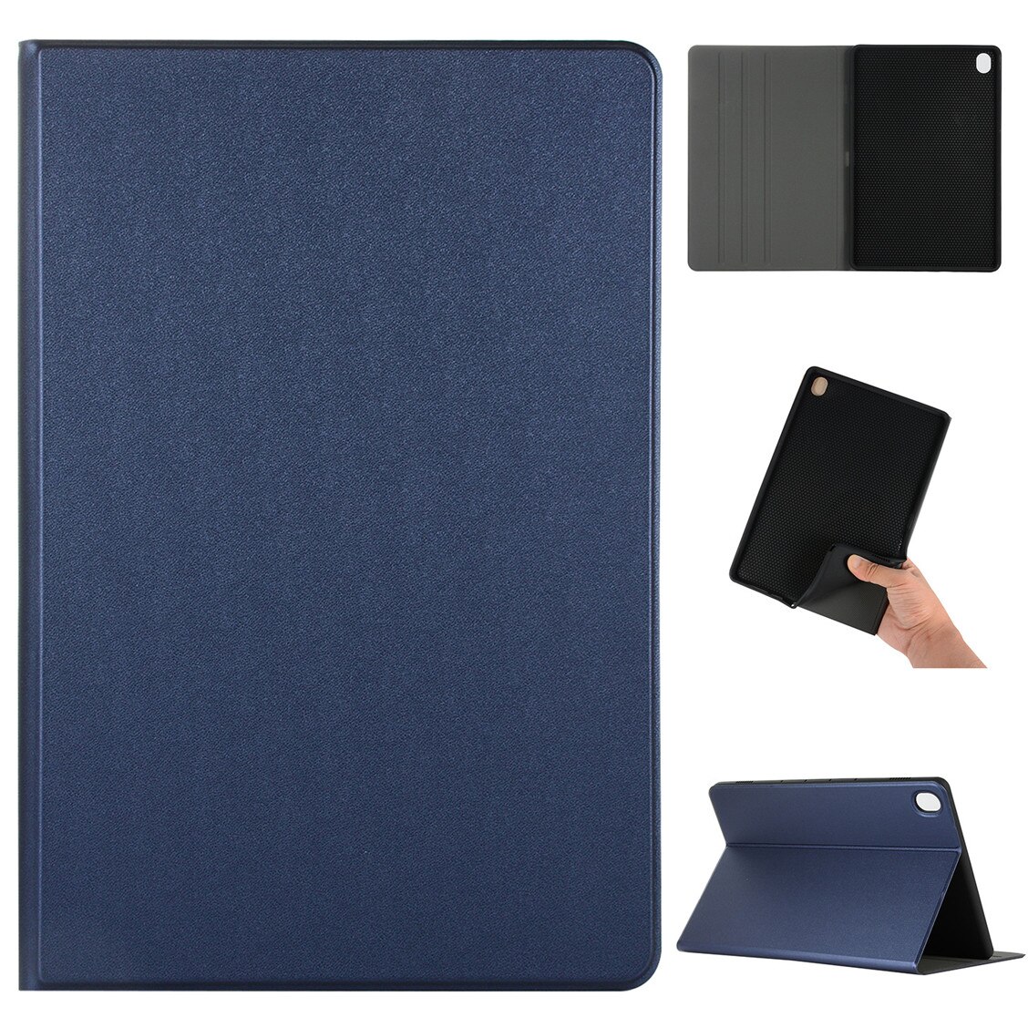 Til huawei mediapad  m6 10.8 etui blød tpu slim folio stativ beskyttende tablet funda cover til huawei mediapad  m6 10.8 tommer: Dblue