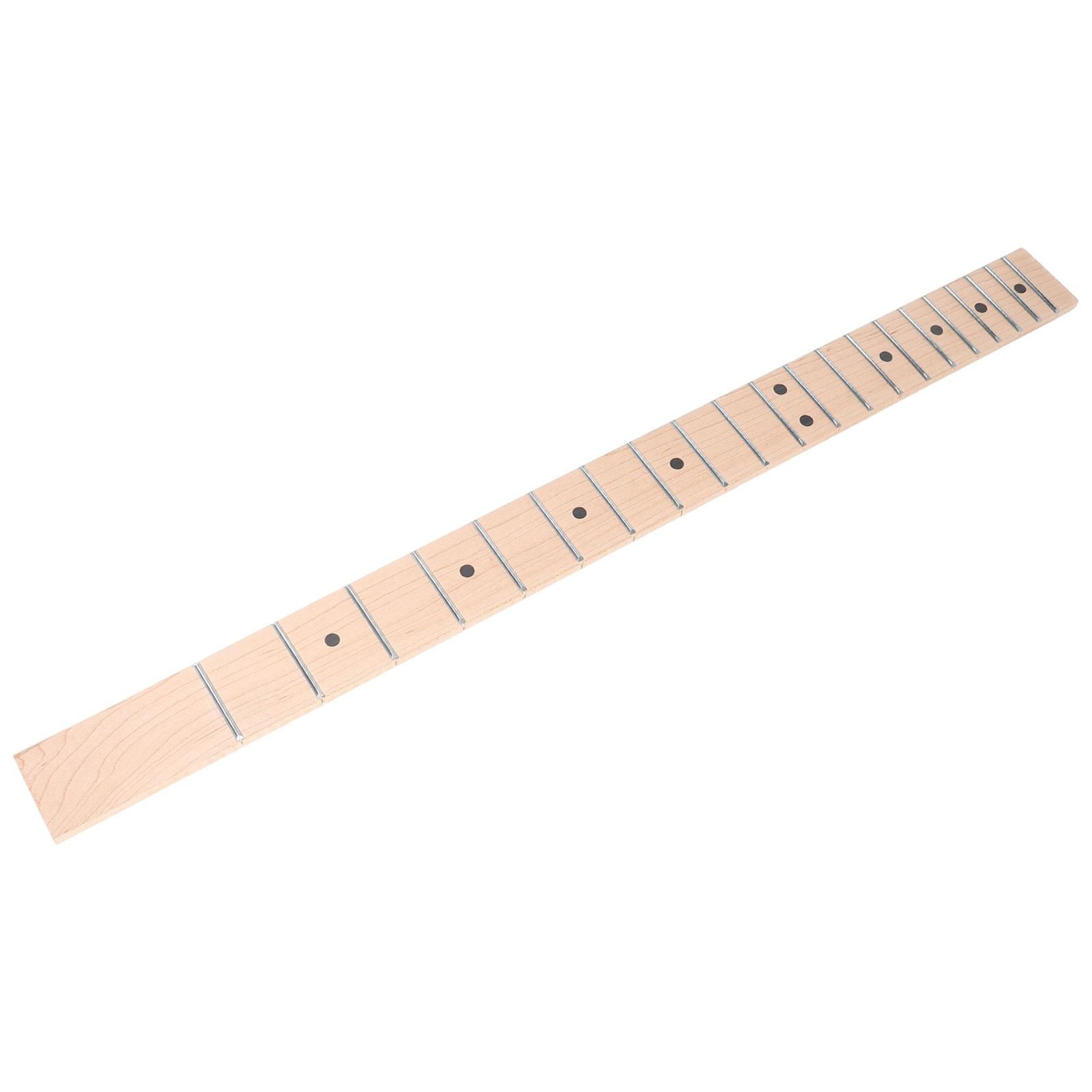 Elgitarhals med 21 bånd, gripebrett i lønn, sorte prikker, reservedel, tilbehør til akustiske strengeinstrumenter for folkemusikk.