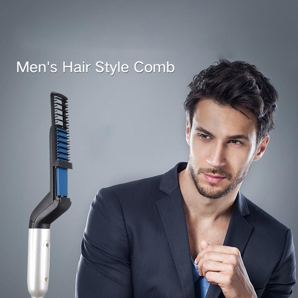 Peineta de pelo para hombre de doble uso de estilo coreano con forma multifuncional