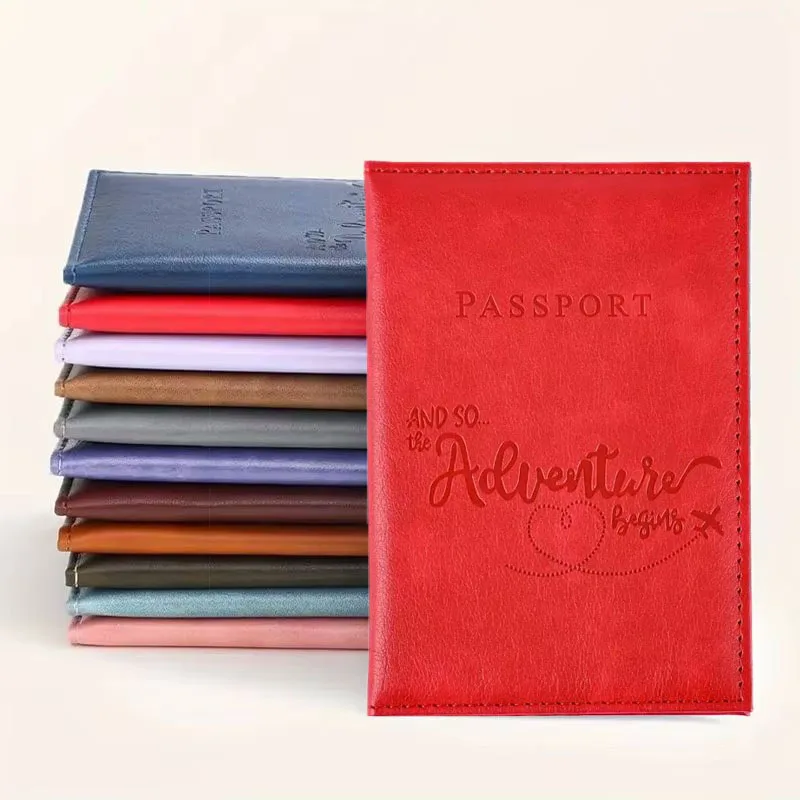 Reisezubehör Bunter PU-Reisepasshülle Fahrkarte Passhüllen Reisepass Schutzhülle Ausweis Kreditkarteninhaber