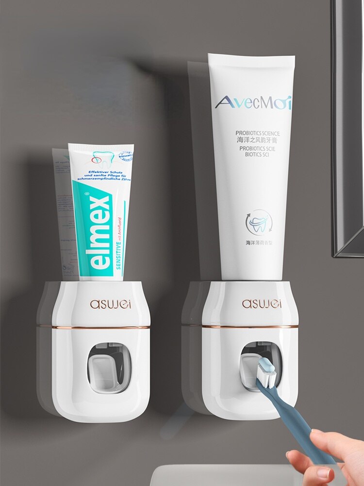 ściana-zamontowane pasta do zębów zgniatarka w pełni automatyczny Presse rura zgniatarka szafarka ilościowy Extruder Hogar łazienka Akcesoria