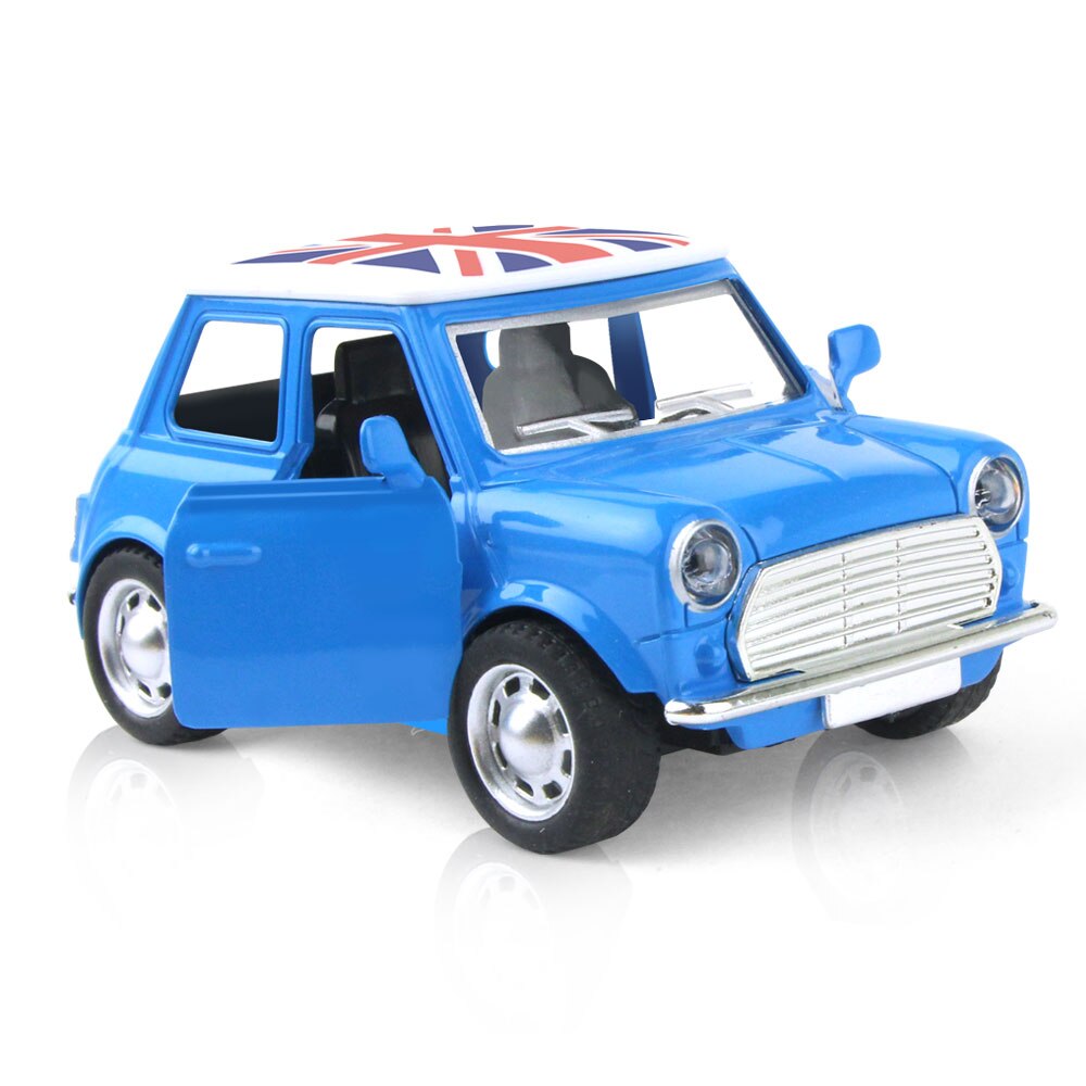 1:36 Auto in lega di Tirare Indietro Diecast Modello del Giocattolo con il Suono di Raccolta della luce Brinquedos Auto Giocattoli per I Ragazzi Dei Bambini di Natale regalo: A Blue