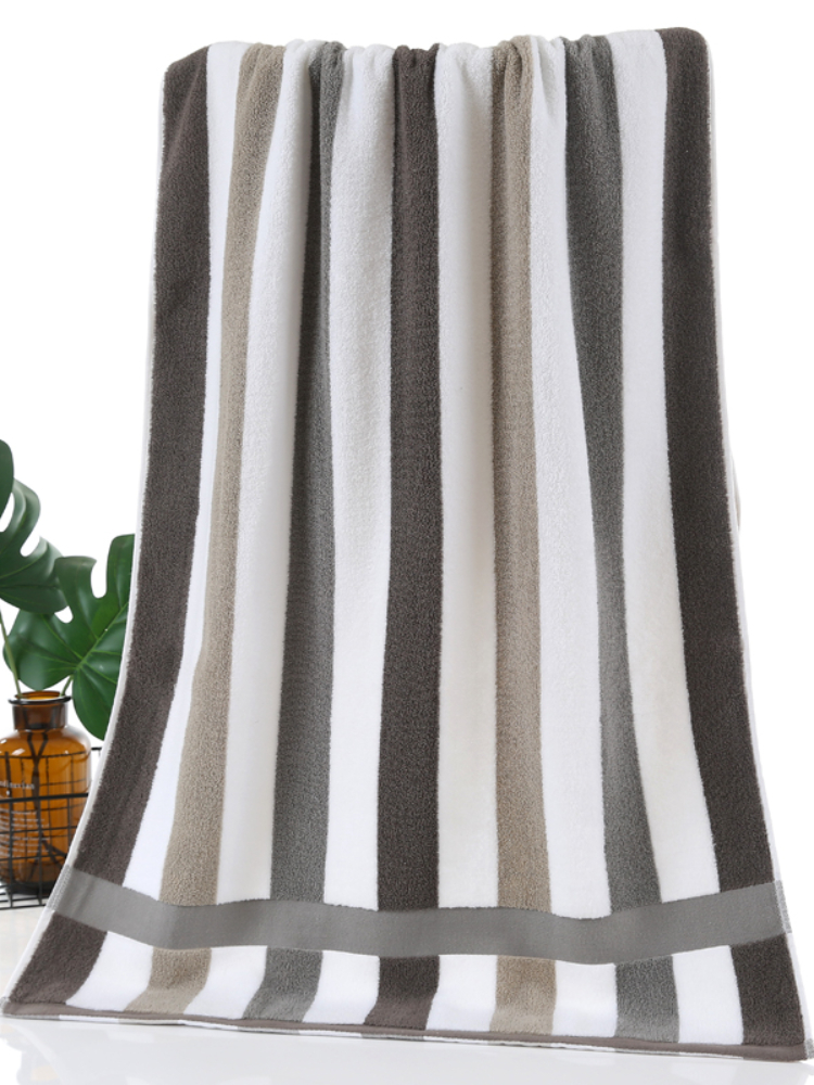 Luxury Hotel Spa Bath Towel Turkish Cotton Bath Towels Natural Ultra Absorbent Eco-Friendly Beach towel Bathroom Sets For home: Brown